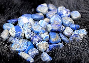 Amazon.co.jp: Jet Lapis Lazuli タンブルストーン 約0.7インチ
